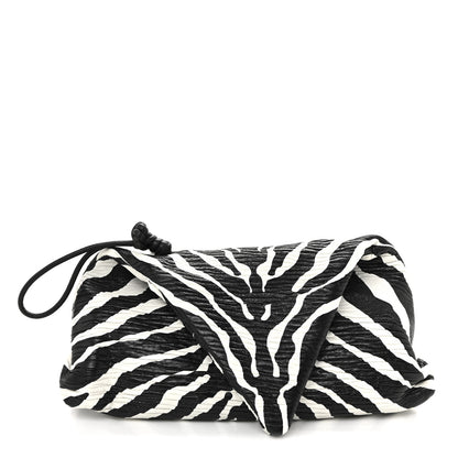 Bottega Veneta Nappa BV Trine Clutch Zebra 1 of 11