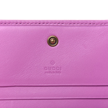 Gucci Calfskin Matelasse GG Marmont Card Case Candy Mousse 7 of 13