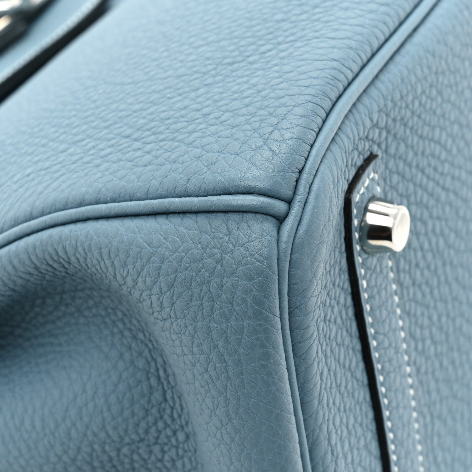 Hermes Togo Birkin 30 Blue Jean 10 of 13