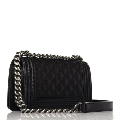 Chanel Caviar Quilted Small Boy Flap Black 3 of 10