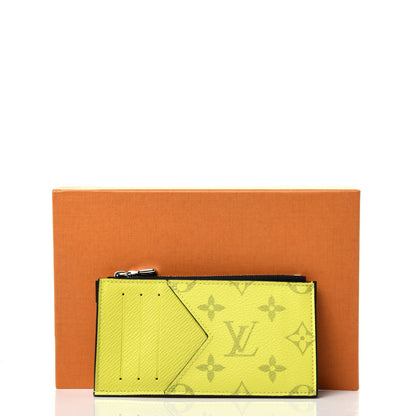Louis Vuitton Monogram Taiga Coin Card Holder Yellow 11 of 11