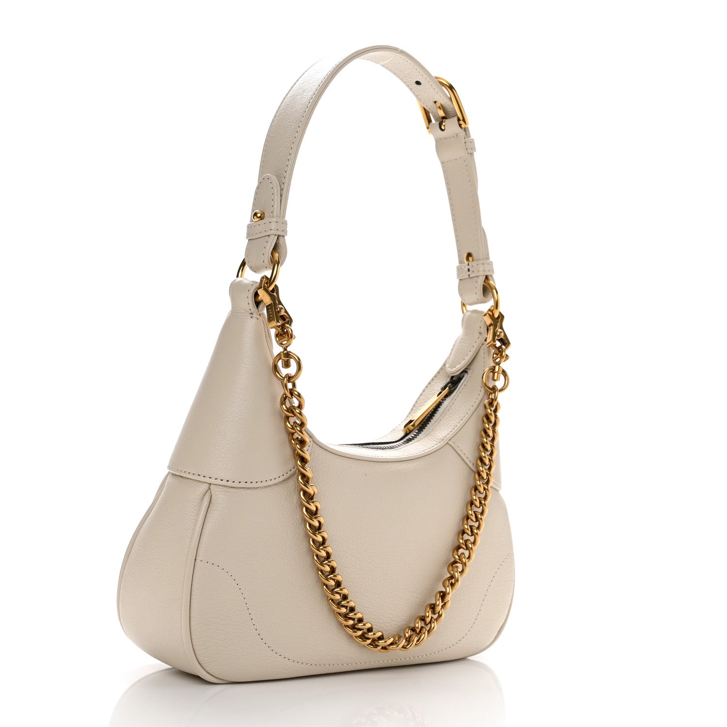 Gucci Goatskin Small Aphrodite Shoulder Bag Mystic White 3 of 11