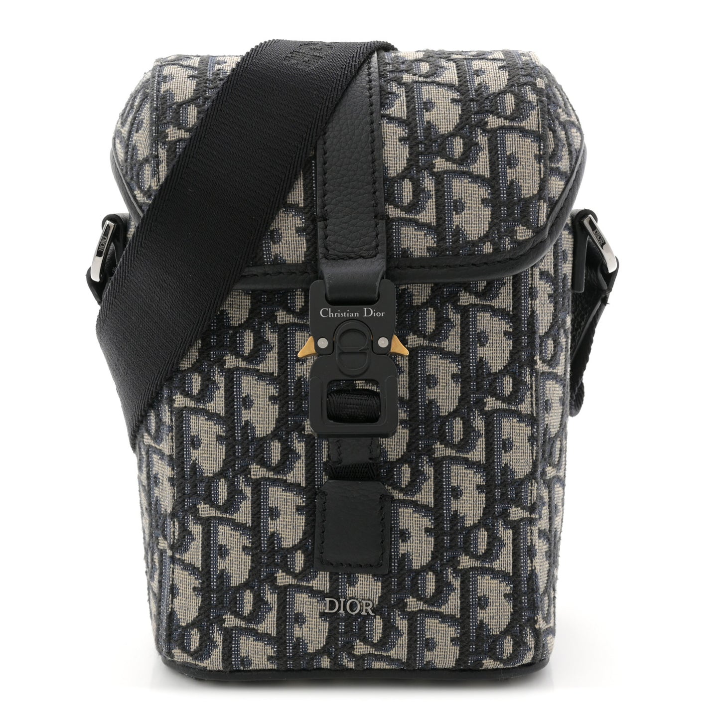 Oblique Vertical Mini Messenger Flap Blue