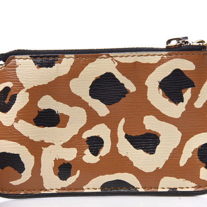 Gucci Calfskin Leopard Key Case Tobacco 5 of 8