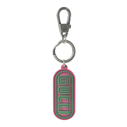 Gucci X SEGA Rubber Logo Key Chain Pink 1 of 5