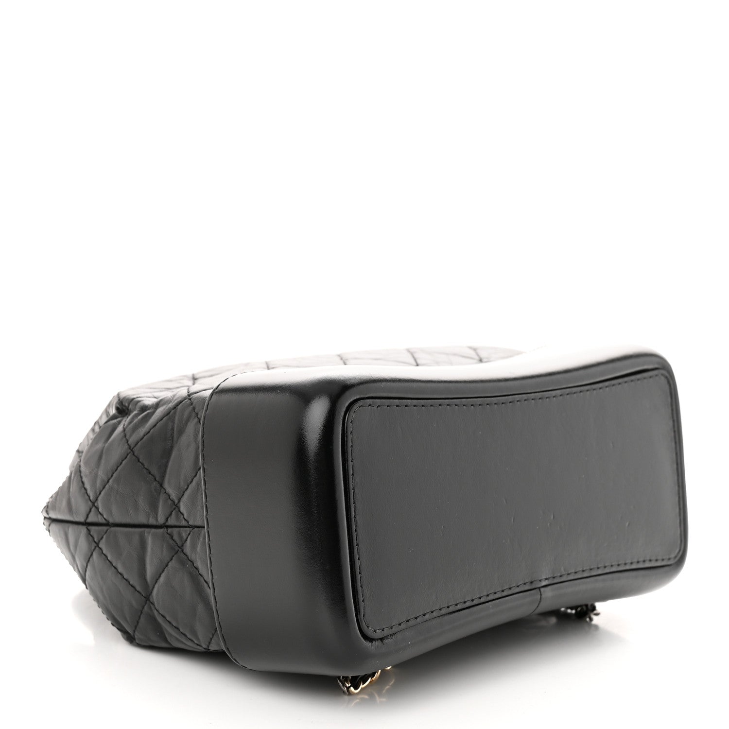 Chanel Aged Calfskin Quilted Small Gabrielle Backpack Black 4 of 11