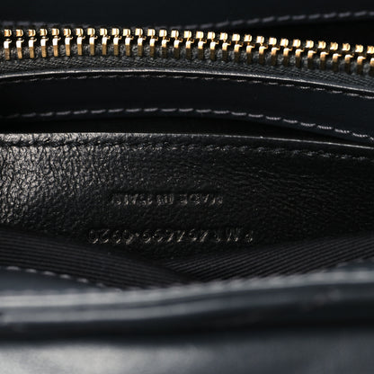 Saint Laurent Calfskin Y Quilted Monogram Small Loulou Chain Satchel Dark Smog 7 of 10