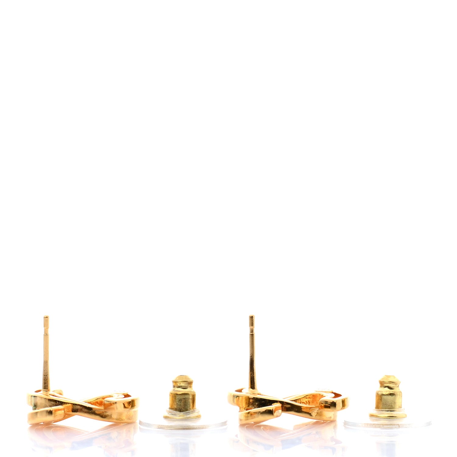 Chanel Metal Obazine CC Earrings Gold 3 of 5