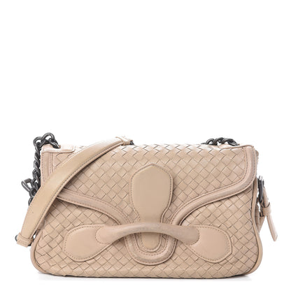 Bottega Veneta Nappa Intrecciato Rialto Shoulder Bag Mink 1 of 8