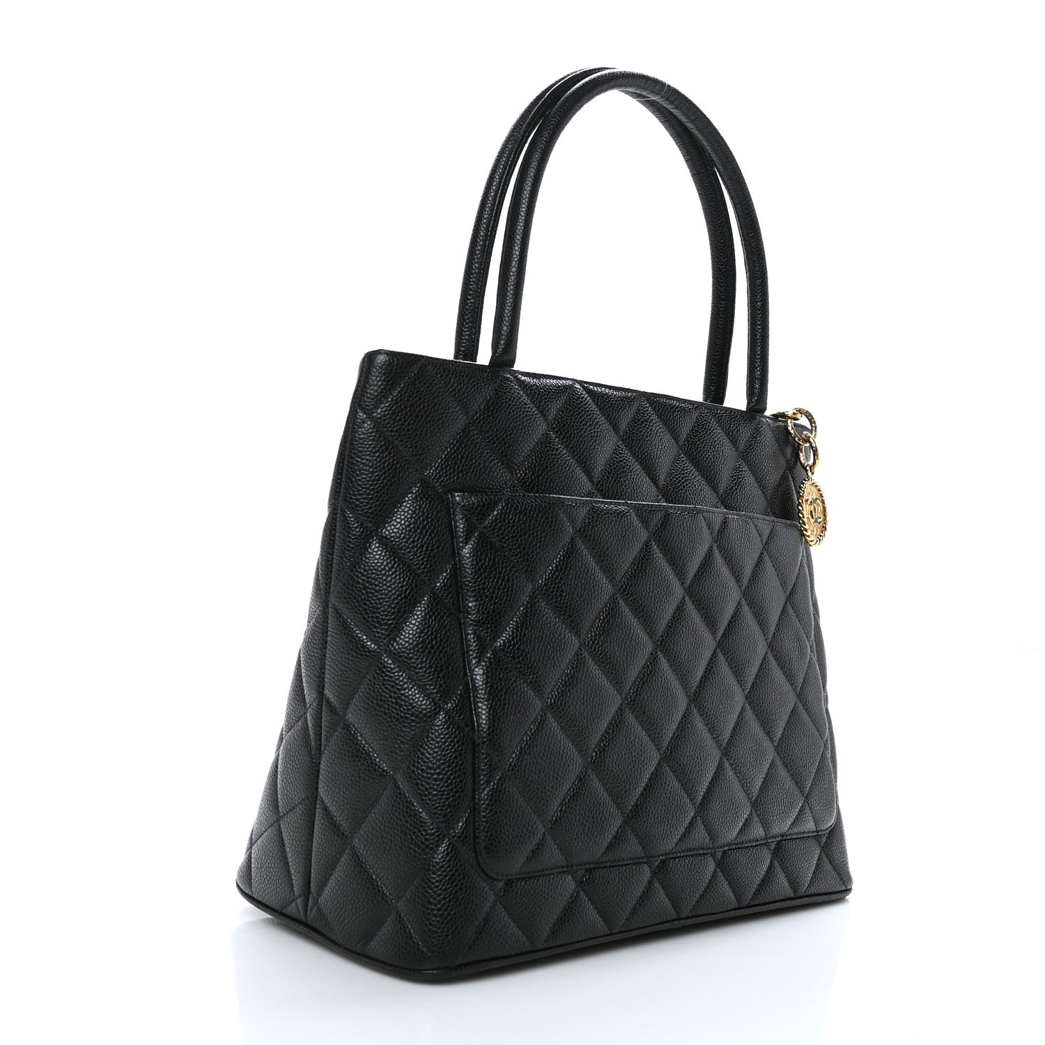 Chanel Caviar Quilted Medallion Tote Black 3 of 9