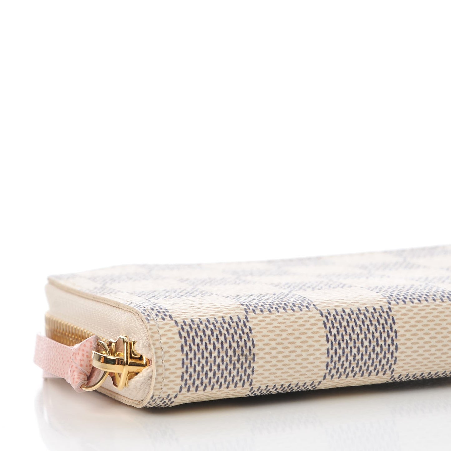 Damier Azur Clemence Wallet Rose Ballerine