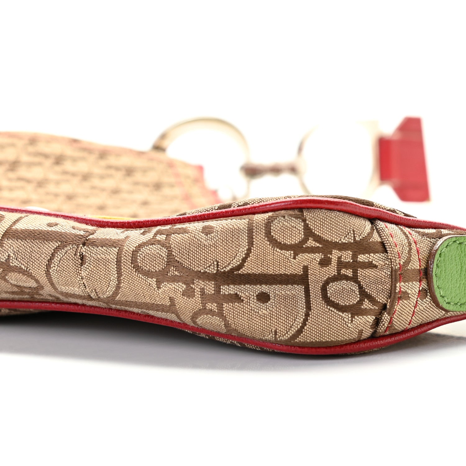 Christian Dior Monogram Rasta Saddle Pochette Beige 8 of 9