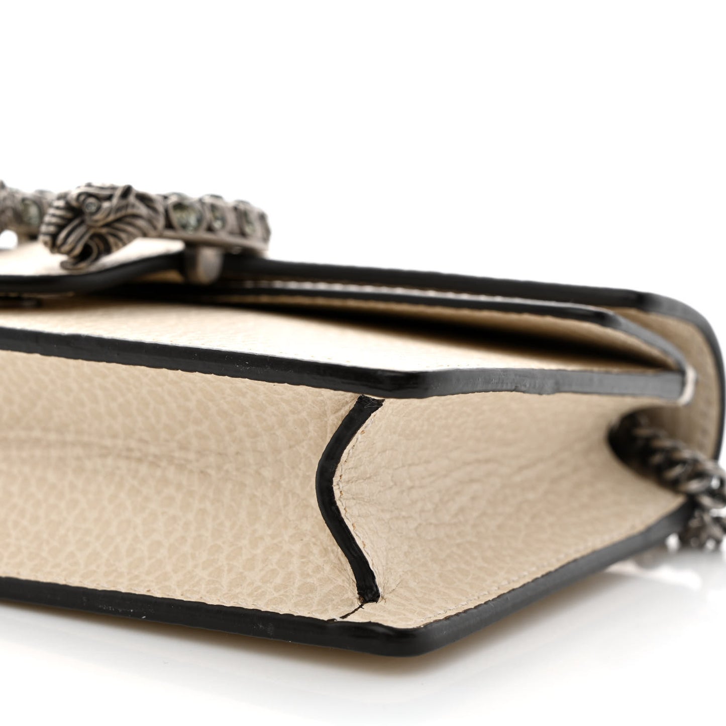 Dollar Calfskin Crystal Super Mini Dionysus Shoulder Bag Mystic White Black Diamond