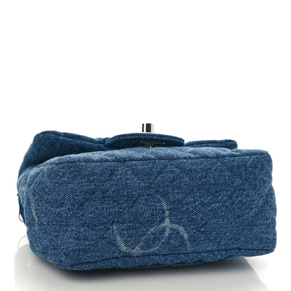 Chanel Denim CC Quilted Mini Square Flap Blue 4 of 8