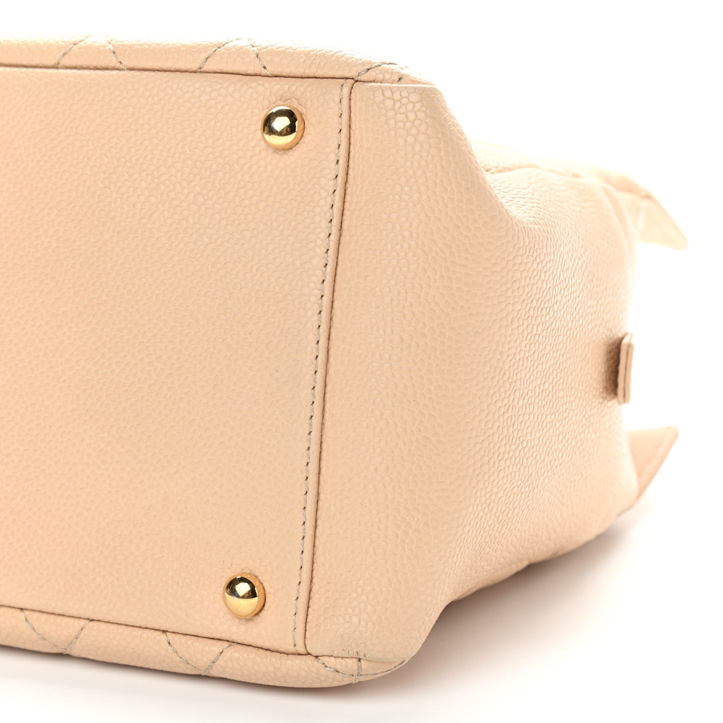 Caviar Quilted Petit Timeless Tote PTT Beige