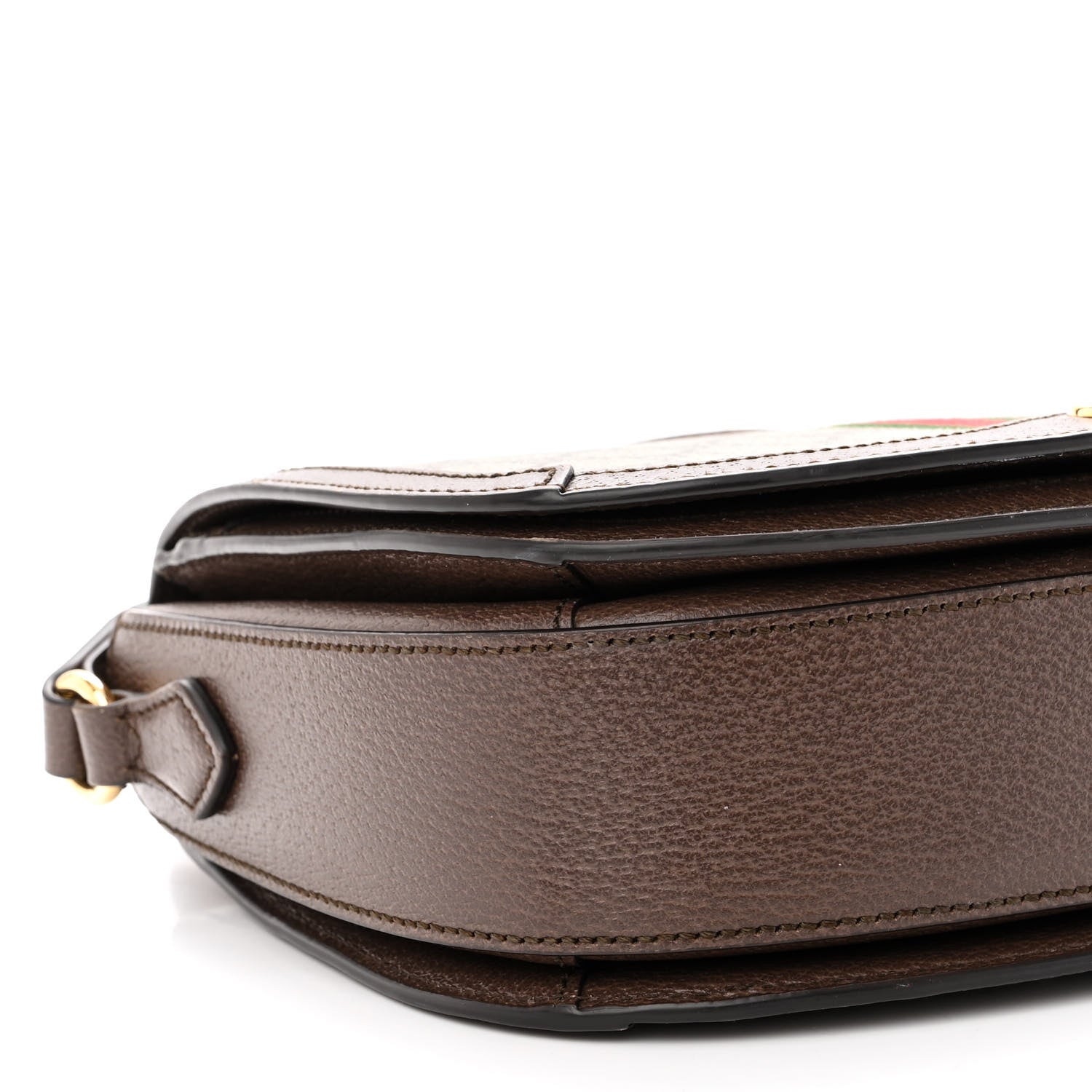 Gucci GG Supreme Monogram Web Small Ophidia Flap Messenger Bag Brown 8 of 14