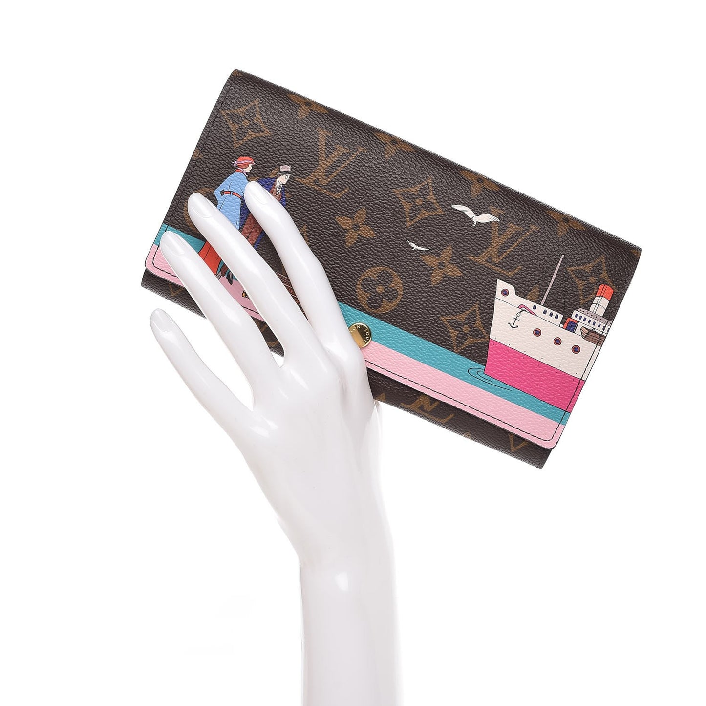 Monogram 2016 Christmas Animation Sarah Wallet Rose Ballerine