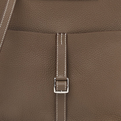 Hermes Taurillon Clemence Halzan 25 Etoupe 9 of 13
