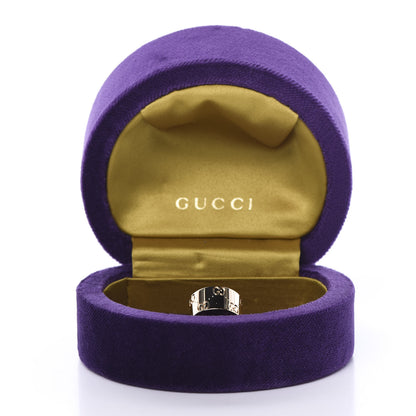 Gucci 18K Yellow Gold 9mm Icon Band Ring 46 3.75 8 of 8