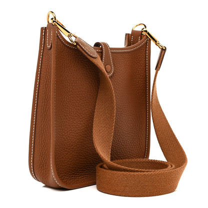 Hermes Taurillon Clemence Evelyne TPM Gold 2 of 10