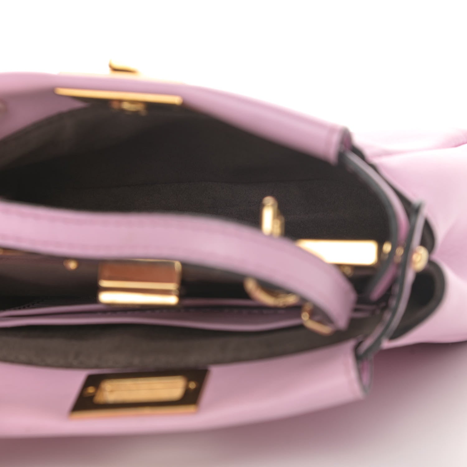 Fendi Shiny Nappa Micro Peekaboo Iconic Satchel Lavanda 4 of 4