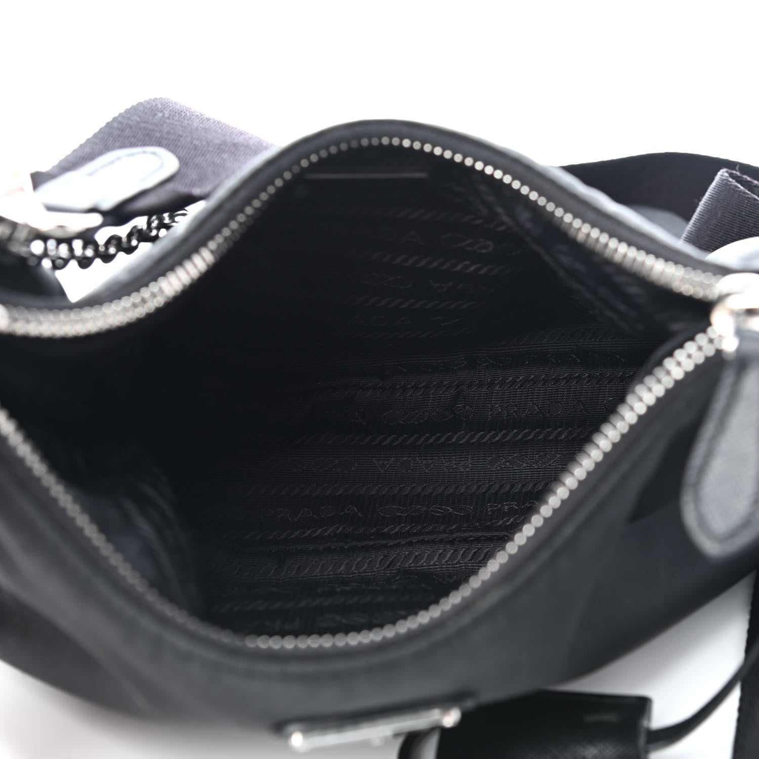 Prada Nylon Re-Edition 2005 Shoulder Bag Black 4 of 10