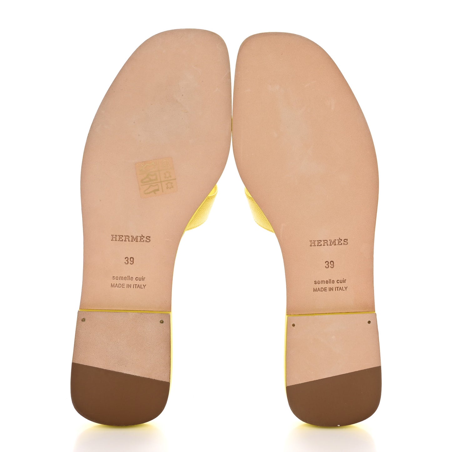 Epsom Oran Sandals 39 Jaune Curcuma