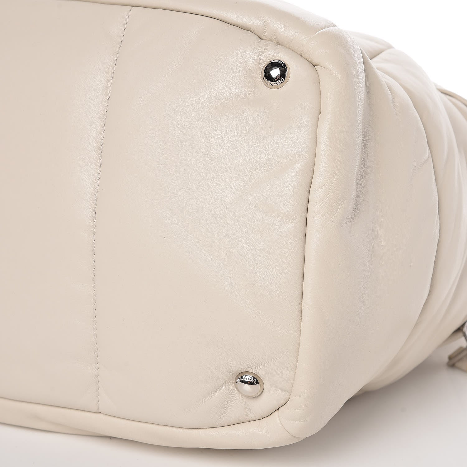 Prada Nappa Bomber Tote Bianco 8 of 8