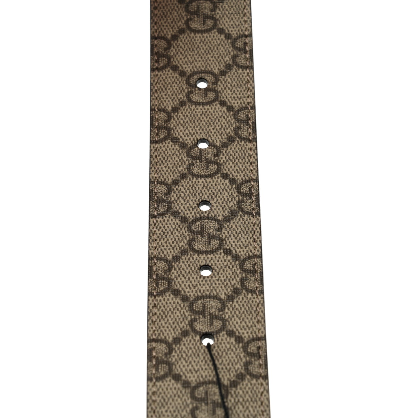 GG Supreme Monogram Interlocking G 37mm Belt 70 28 Beige Ebony Cocoa