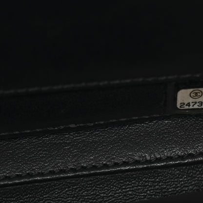 Chanel Caviar Quilted Small CC Filigree Vanity Case Navy Black 7 of 10