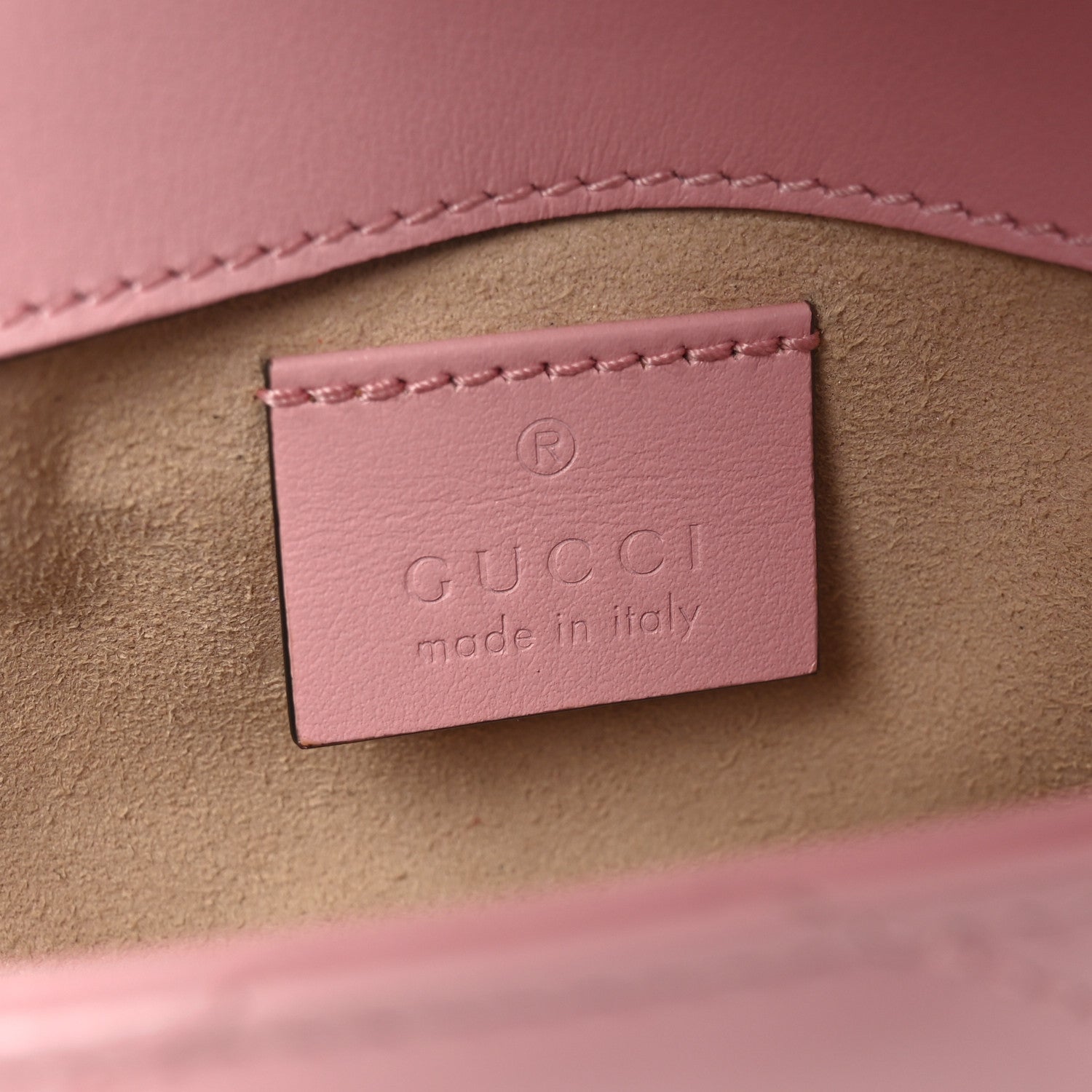 Gucci Calfskin Matelasse Super Mini GG Marmont Shoulder Bag Wild Rose 6 of 10