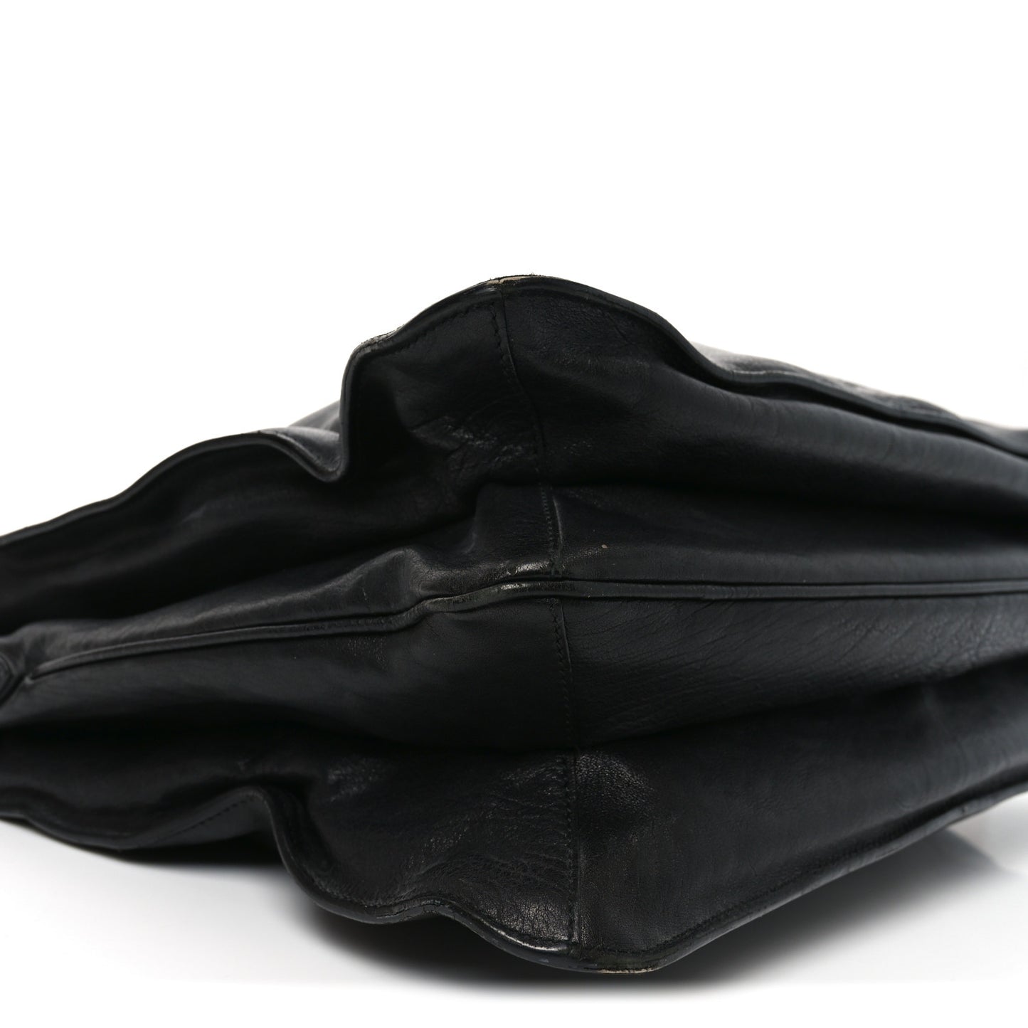 Calfskin Chain Tote Black