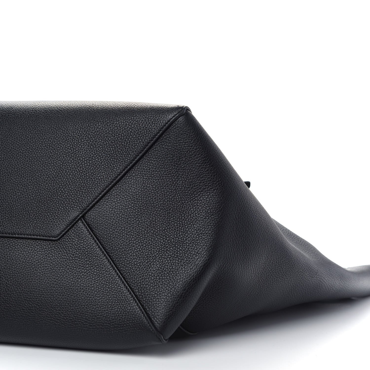 Celine Soft Grained Calfskin Medium Belt Cabas Phantom Black 9 of 10