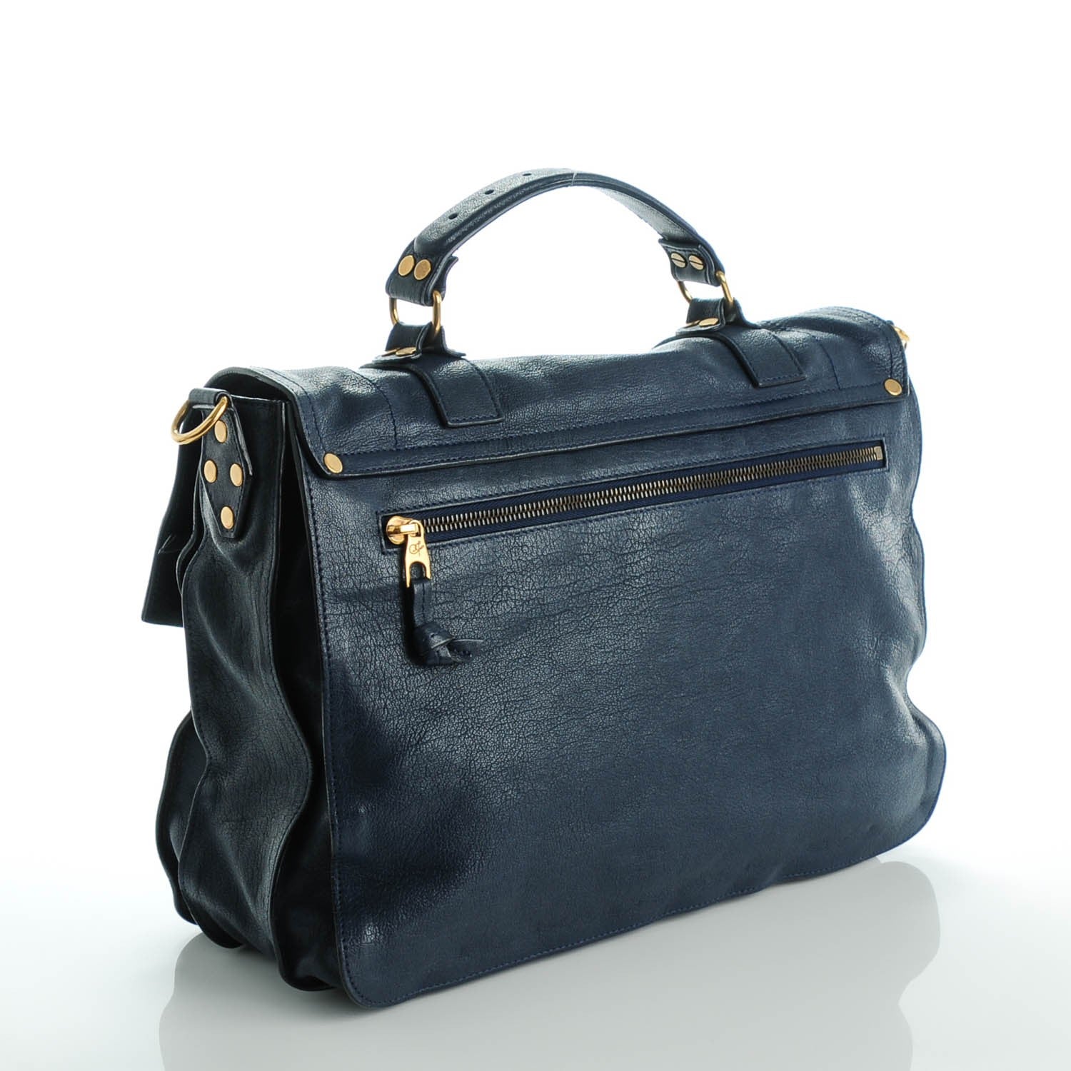 Proenza Schouler Lambskin Large PS1 Satchel Midnight 3 of 8