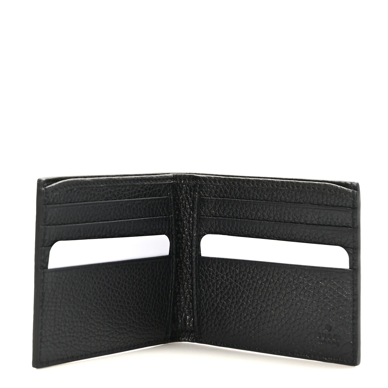 Gucci Piuma Calfskin Jumbo GG Embossed Wallet Black 5 of 6
