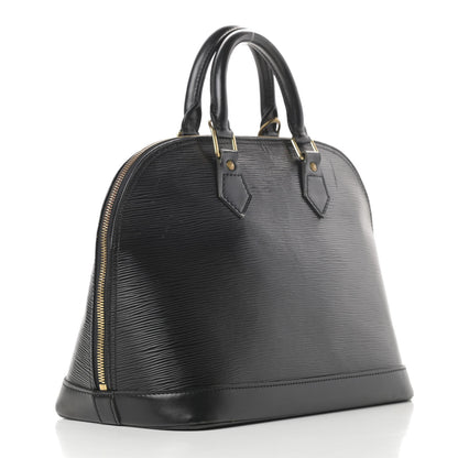 Louis Vuitton Epi Alma MM Black 3 of 18