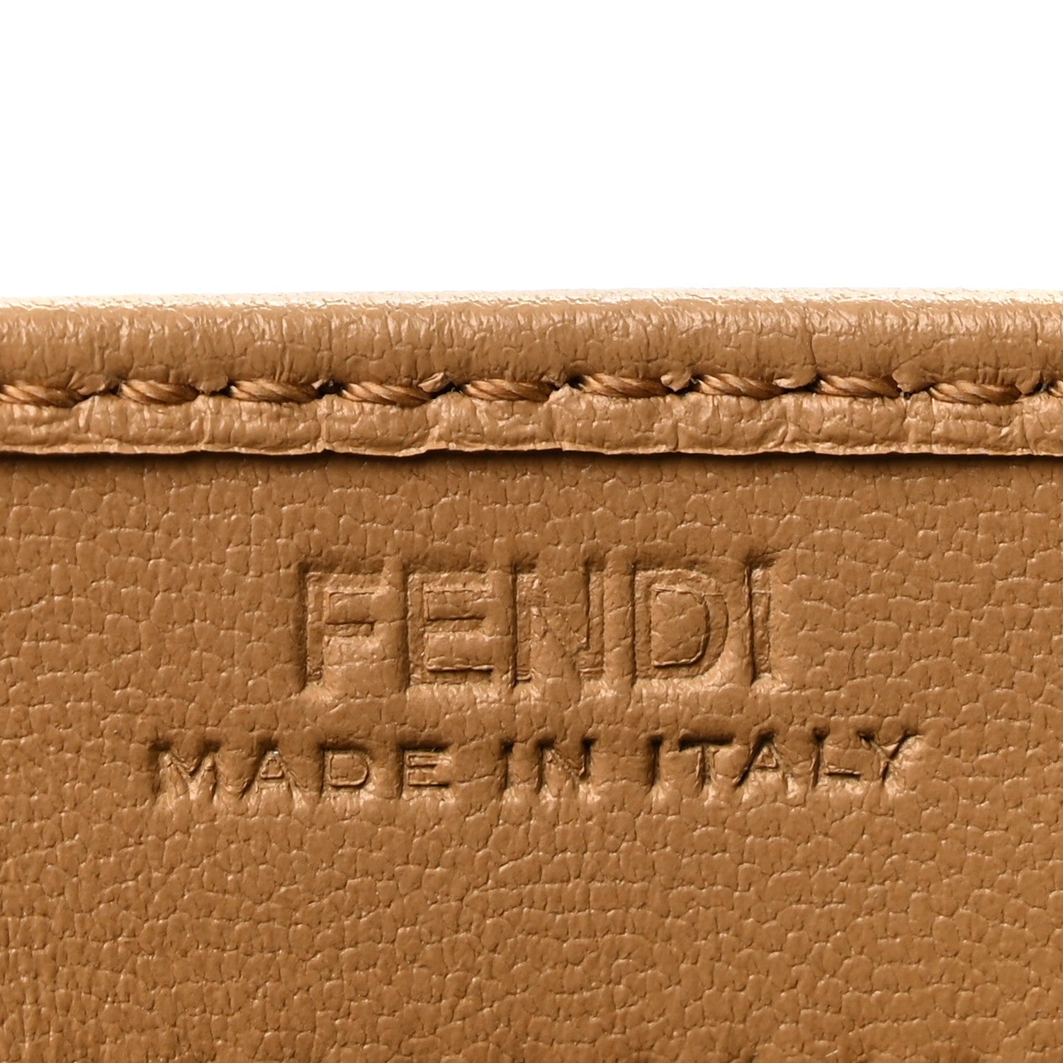 Fendi Nappa Matisse FF Embossed Continental Wallet Miele Scuro 6 of 10