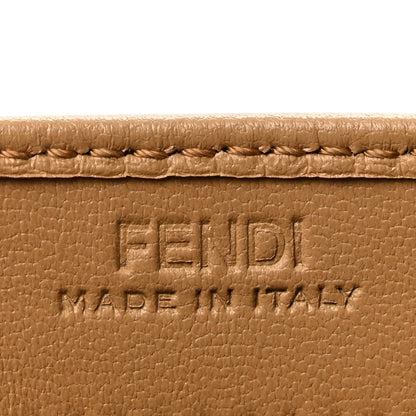 Fendi Nappa Matisse FF Embossed Continental Wallet Miele Scuro 6 of 10