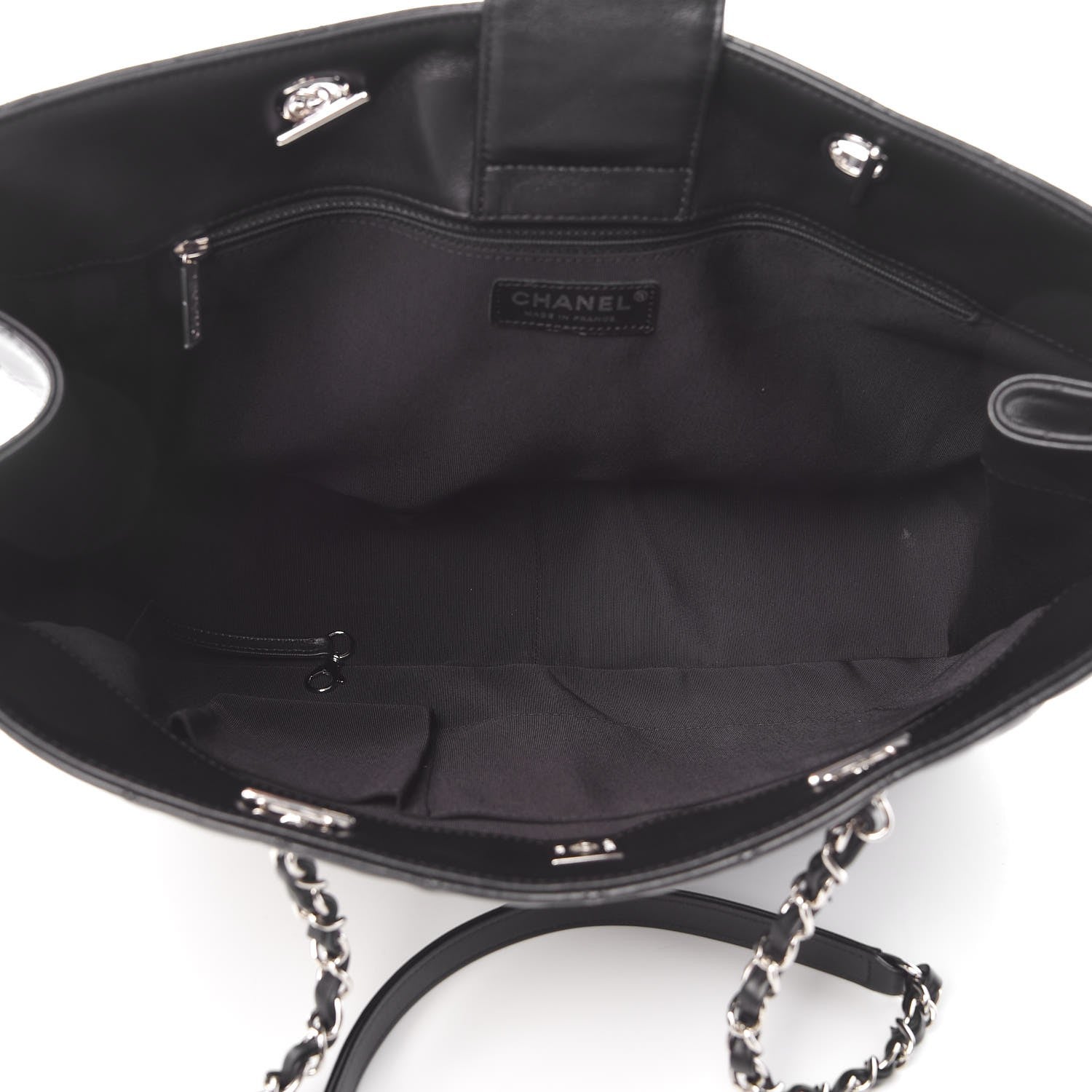 Chanel Calfskin Quilted Timeless Tote Black 5 of 9