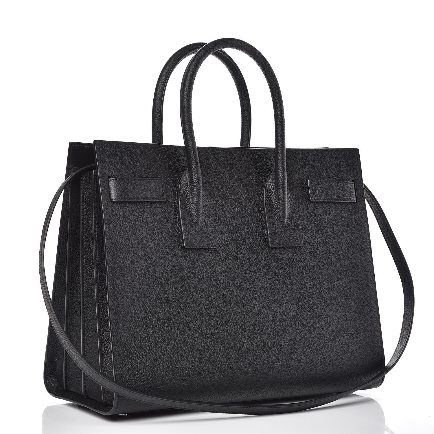 Saint Laurent Grained Calfskin Small Sac De Jour Black 4 of 10