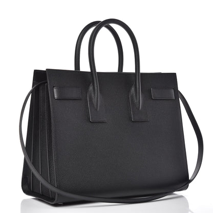 Saint Laurent Grained Calfskin Small Sac De Jour Black 4 of 10
