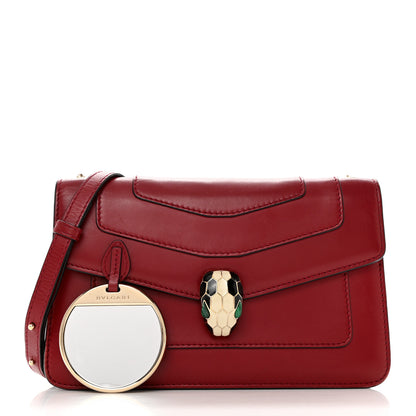 Bulgari Calfskin Serpenti Forever Crossbody Bag Ruby Red 3 of 14