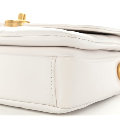 Chanel Caviar Quilted Mini CC You Flap White 10 of 10