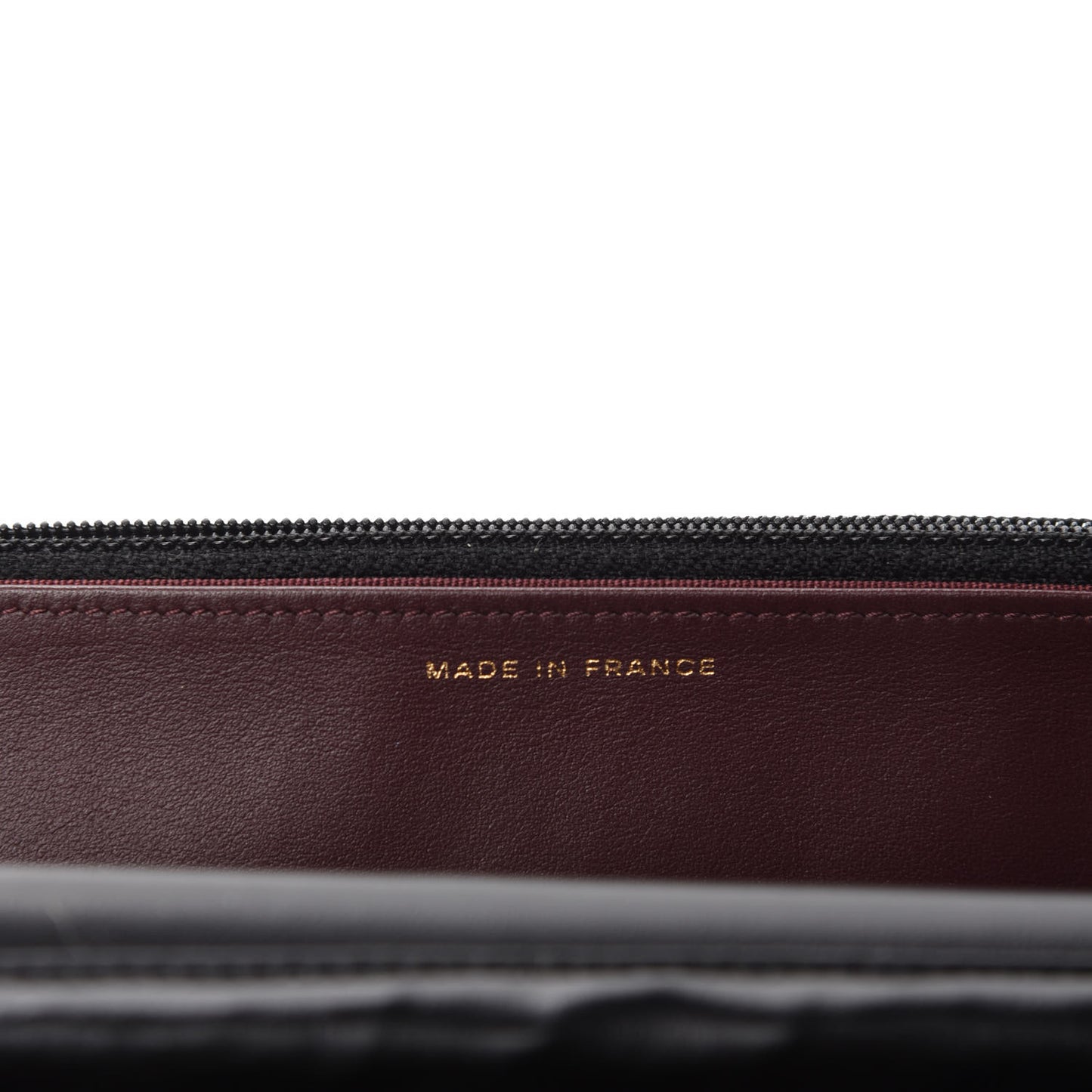 Aged Calfskin Quilted Lucky Charms 2.55 Reissue Wallet On Chain WOC Black
