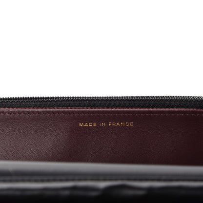 Chanel Aged Calfskin Quilted Lucky Charms 2.55 Reissue Wallet On Chain WOC Black 9 of 12