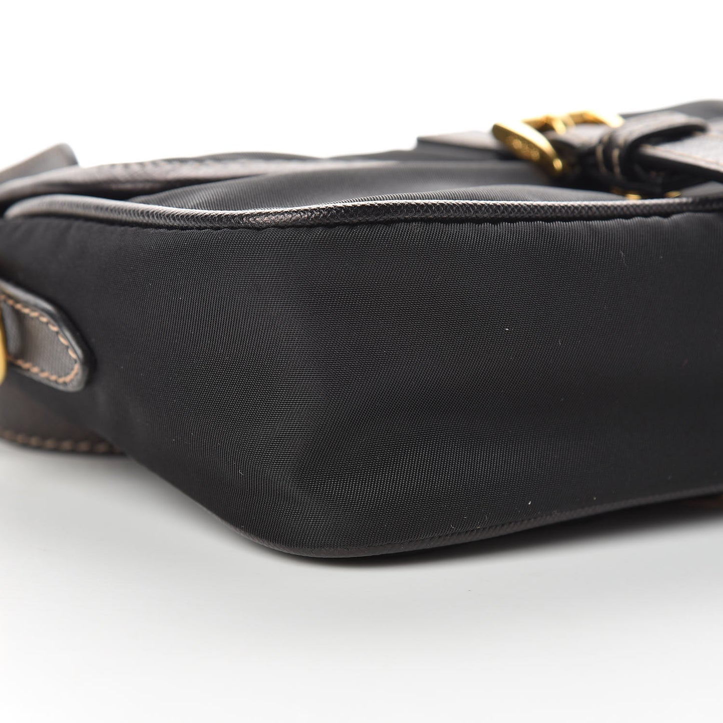 Tessuto Nylon Saffiano Small Crossbody Bag Black