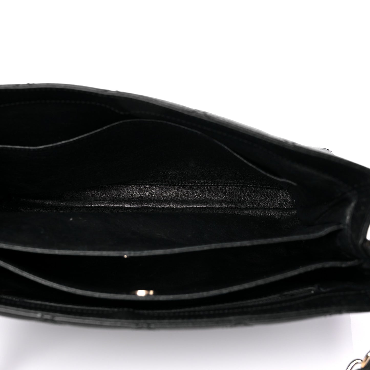 Caviar Quilted Shoulder Bag Black
