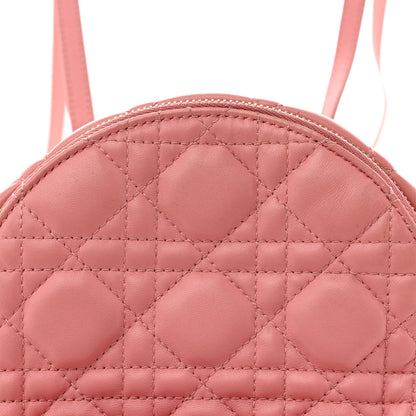 Christian Dior Lambskin Cannage Mini Backpack Peach Blossom 7 of 14