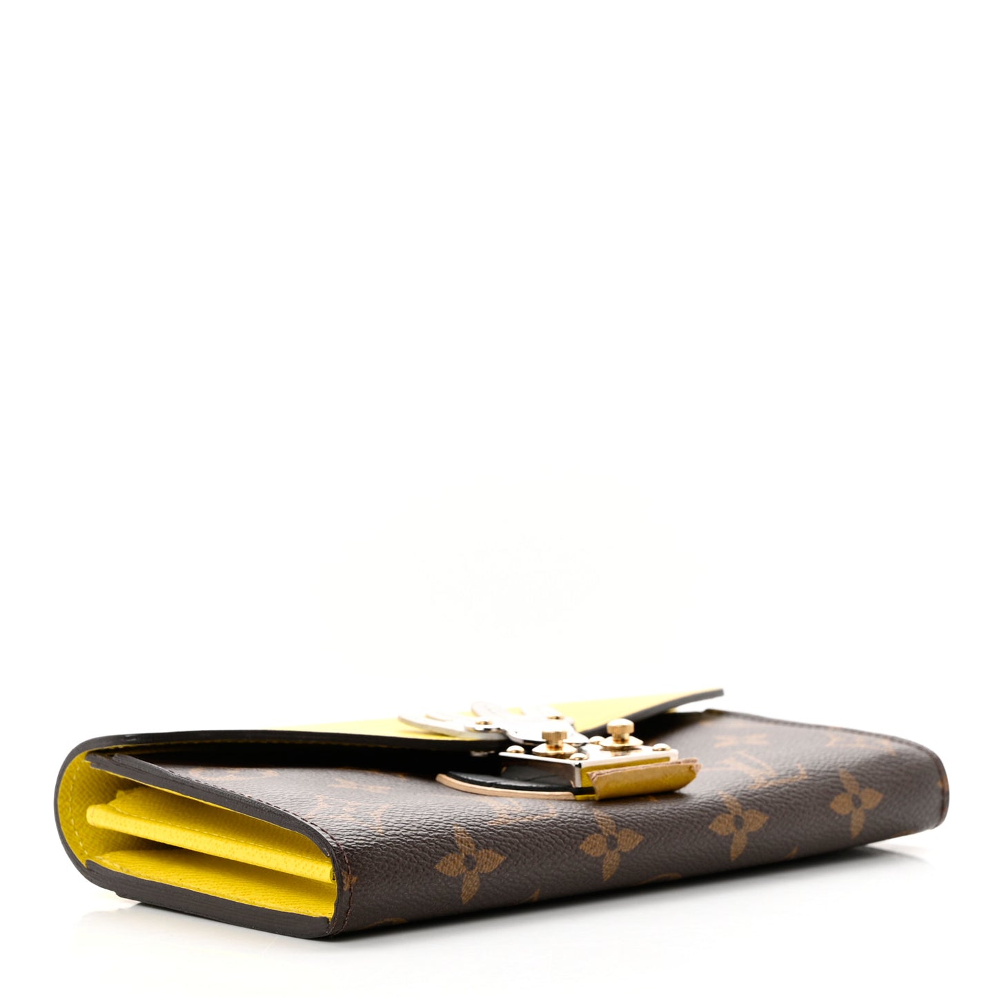 Monogram Tribal Mask Sarah Wallet Yellow