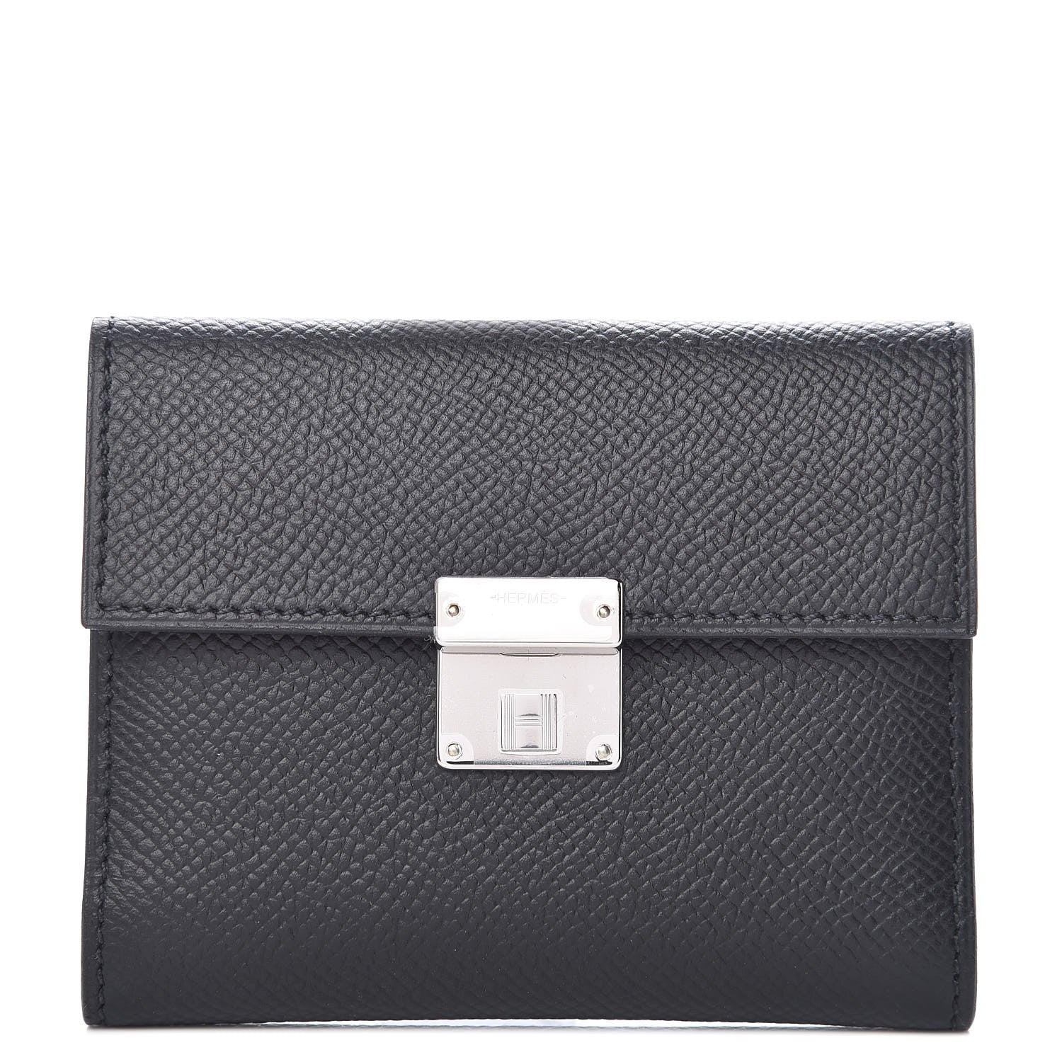 Hermes Epsom Clic Mini Card Holder Black 1 of 8